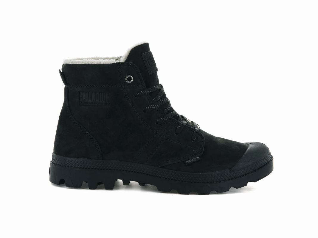 Palladium Pallabrousse Leather S Men's Boots Black (SWJT25840)